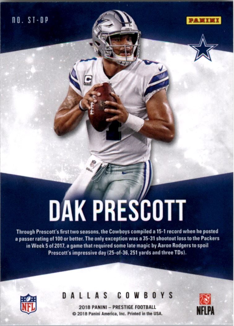 2018 Prestige Stars of the NFL #1 Dak Prescott - NM-MT