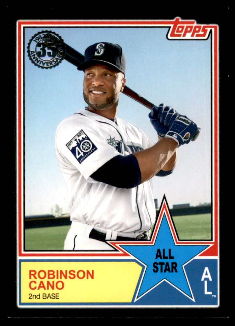 2018 Topps '83 All Stars Black #83AS24 Robinson Cano
