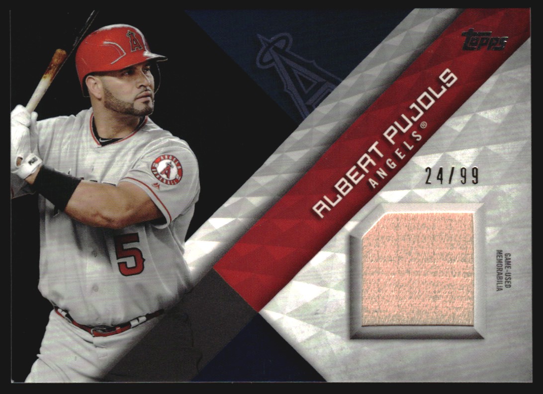 2018 Topps Major League Materials Black #MLMAP Albert Pujols S2