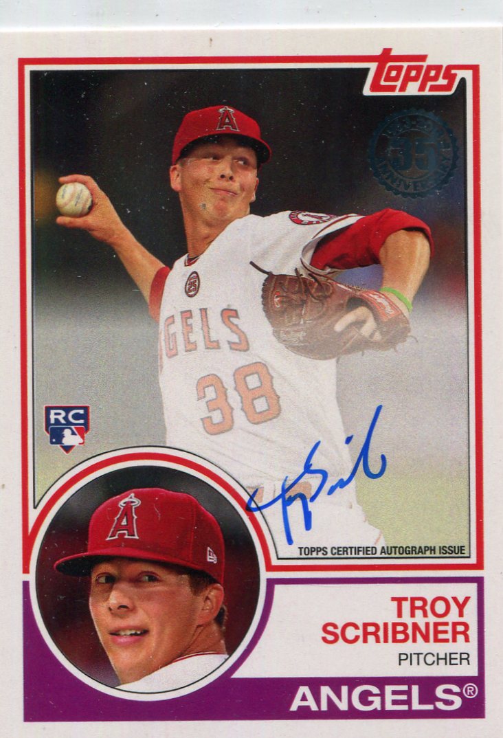 2018 Topps '83 Topps Autographs #83ATS Troy Scribner S2
