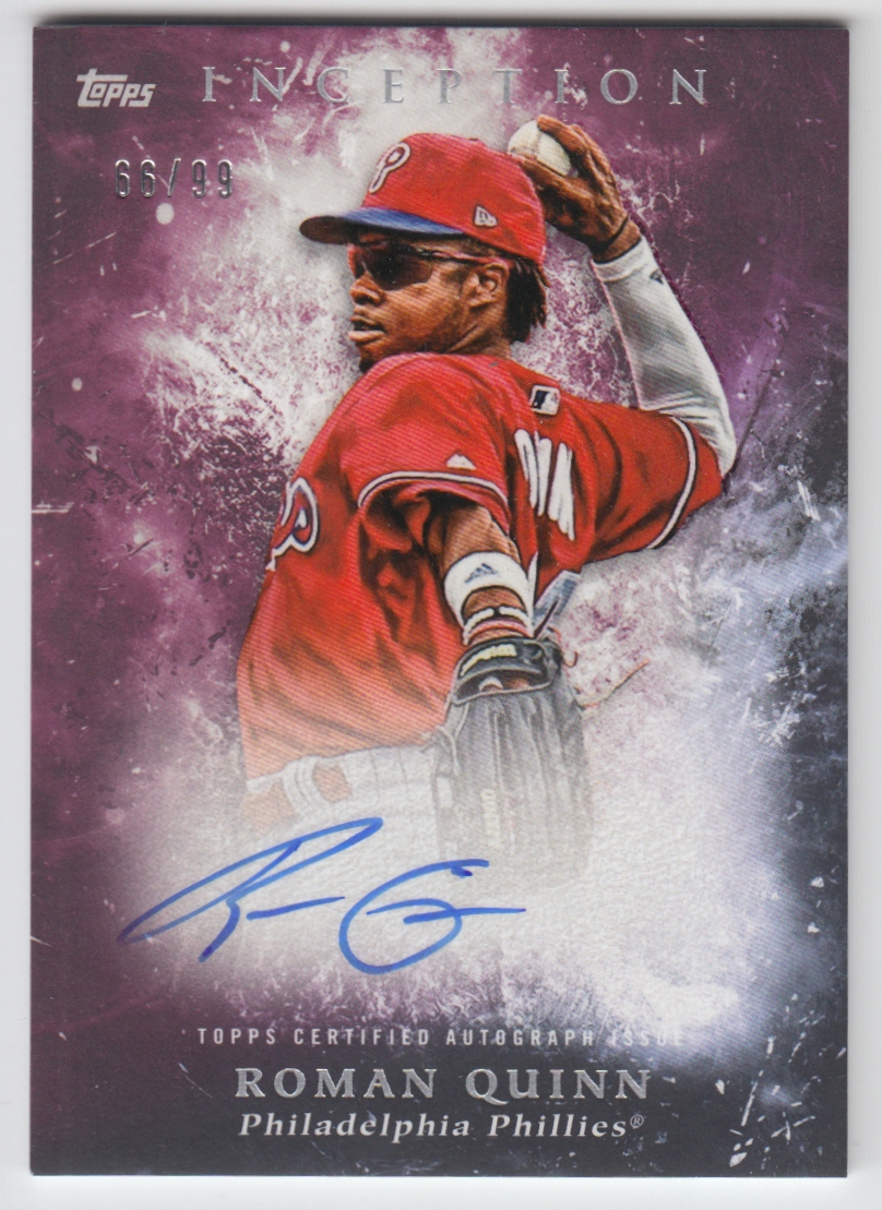 2018 Topps Inception Rookies and Emerging Stars Autographs Magenta #RESRQ Roman Quinn