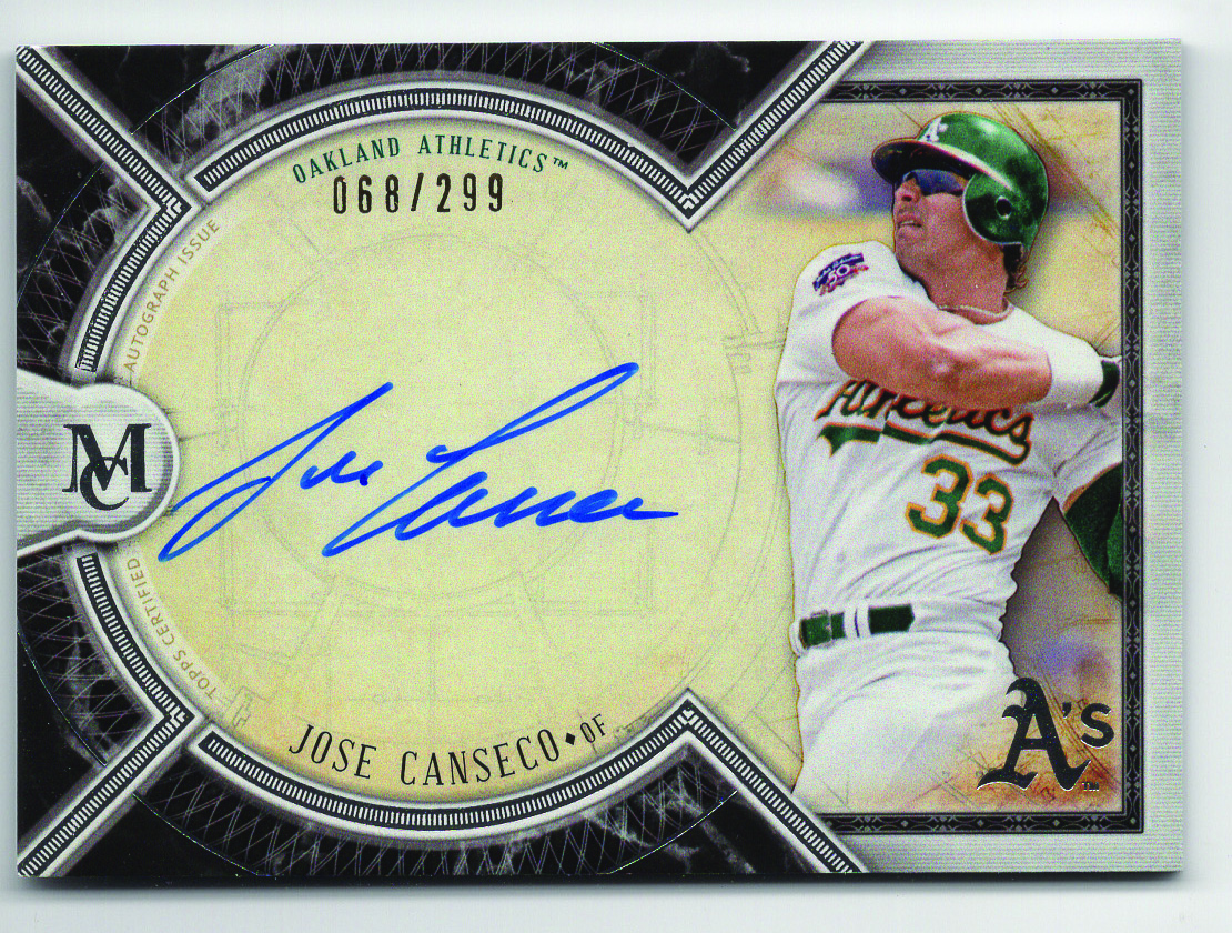 2018 Topps Museum Collection Archival Autographs #AAJCA Jose Canseco/299