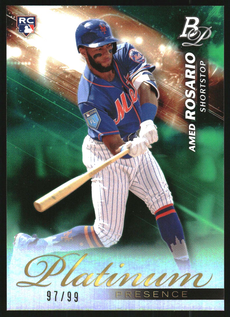 2018 Bowman Platinum Platinum Presence Green #PP12 Amed Rosario