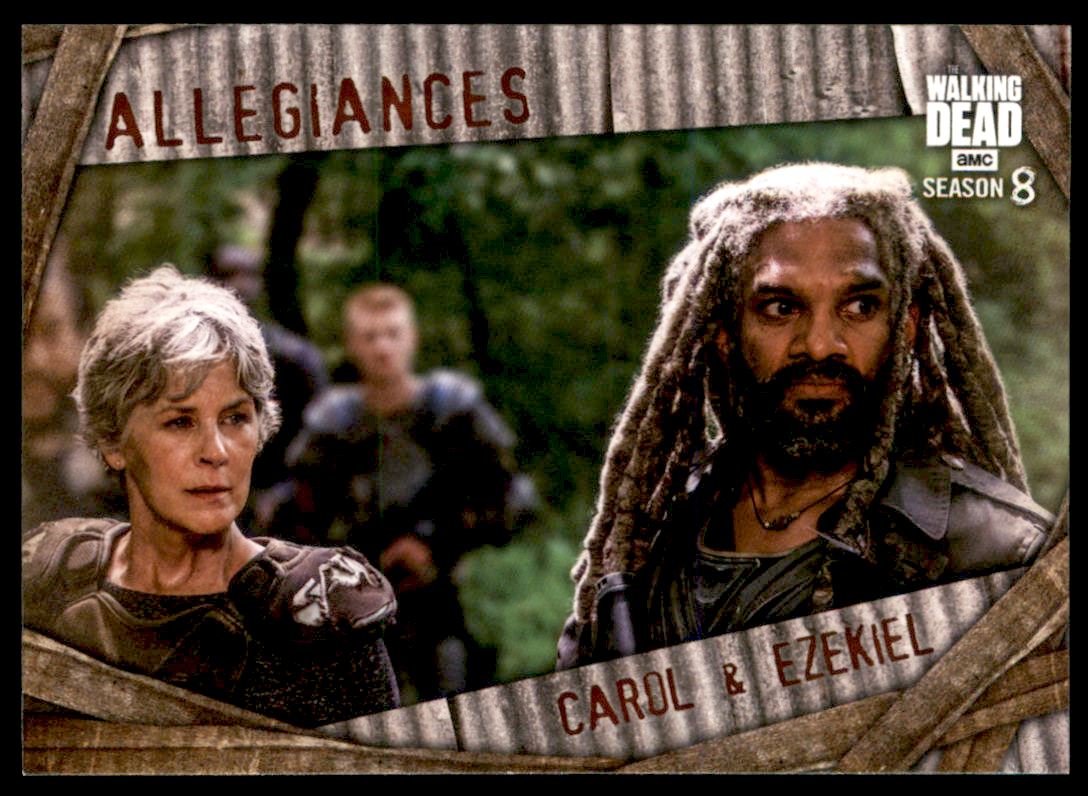 2018 Topps The Walking Dead Season 8 Part 1 Allegiances #A4 Carol & Ezekiel