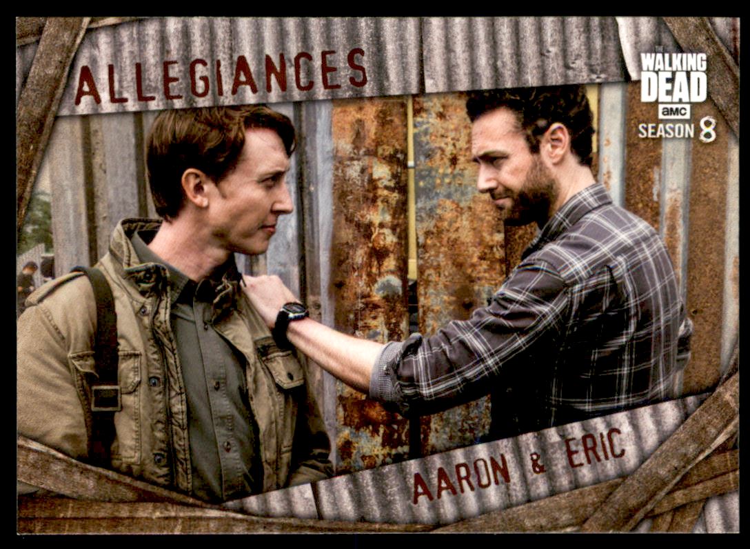 2018 Topps The Walking Dead Season 8 Part 1 Allegiances #A5 Aaron & Eric