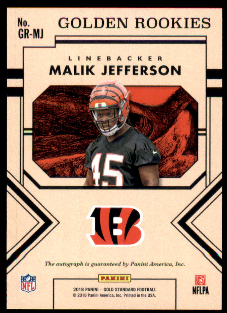 2018 Panini Gold Standard Golden Rookies Autographs #38 Malik Jefferson/149