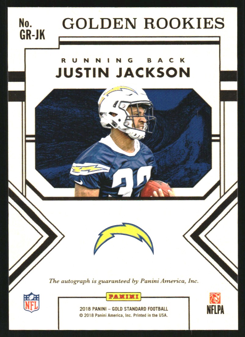 2018 Panini Gold Standard Golden Rookies Autographs #52 Justin Jackson/149