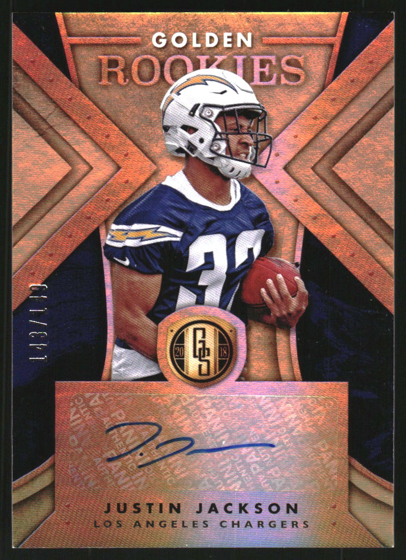 2018 Panini Gold Standard Golden Rookies Autographs #52 Justin Jackson/149