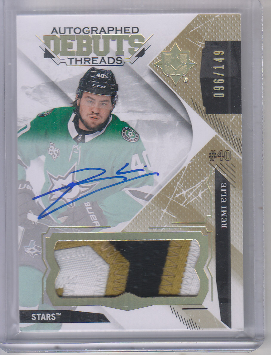 2017-18 Ultimate Collection Debut Threads Patch Autographs #DTARE Remi Elie/149