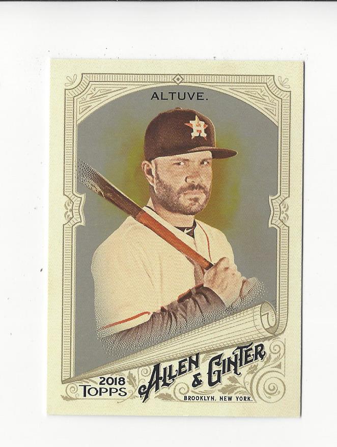 2018 Topps Allen and Ginter Glossy Silver #10 Jose Altuve