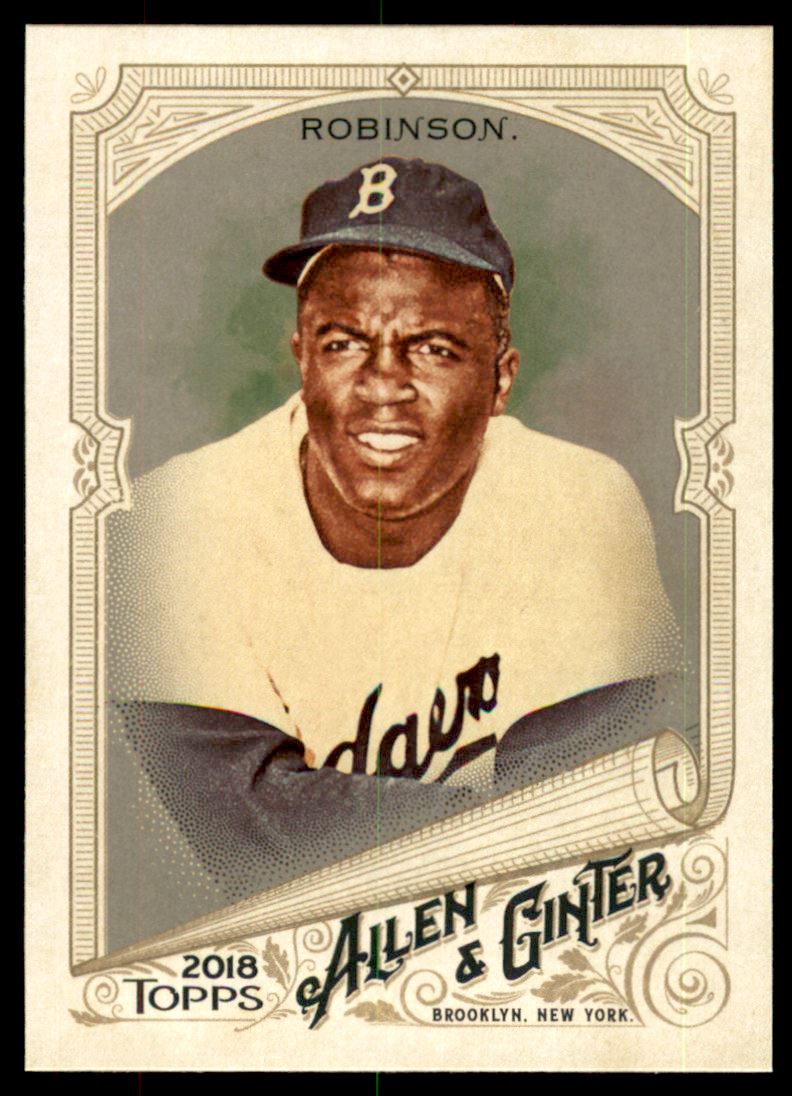 2018 Topps Allen and Ginter Glossy Silver #42 Jackie Robinson
