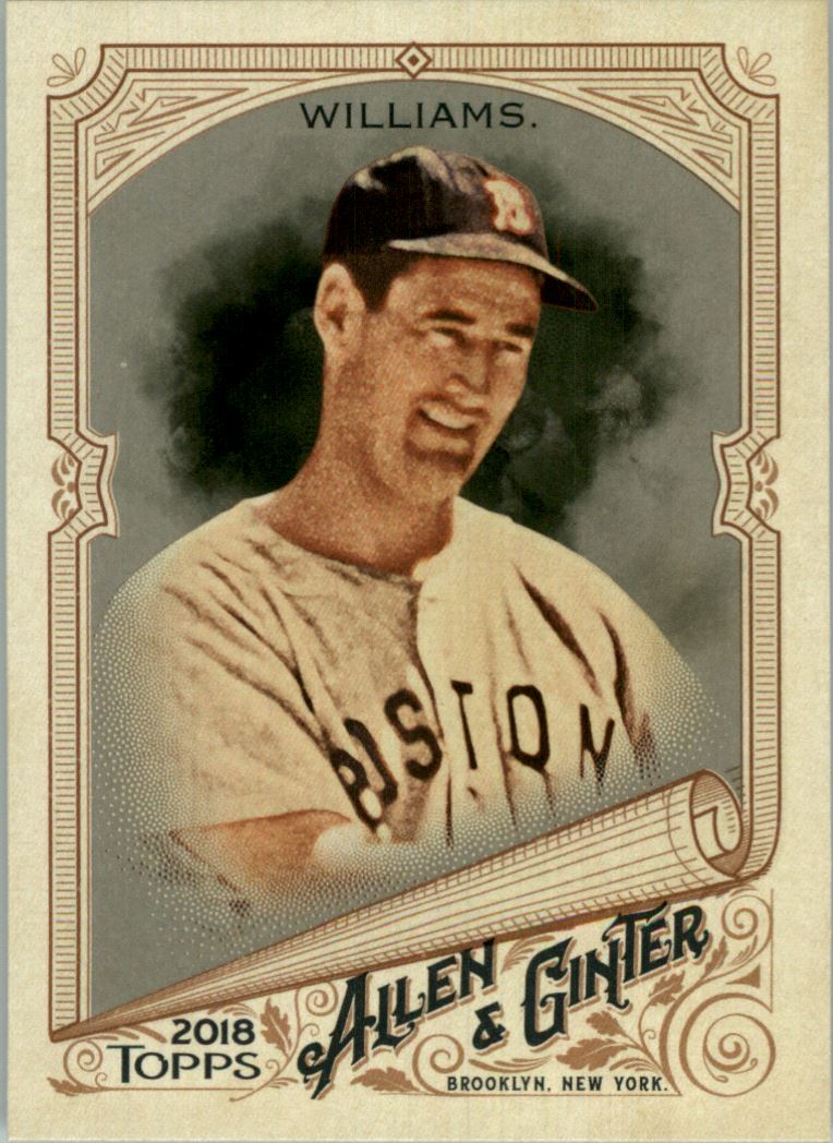2018 Topps Allen and Ginter Glossy Silver #190 Ted Williams