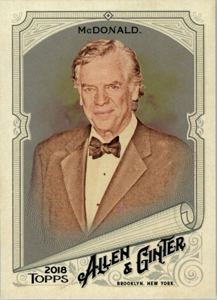 2018 Topps Allen and Ginter Glossy Silver #218 Christopher McDonald