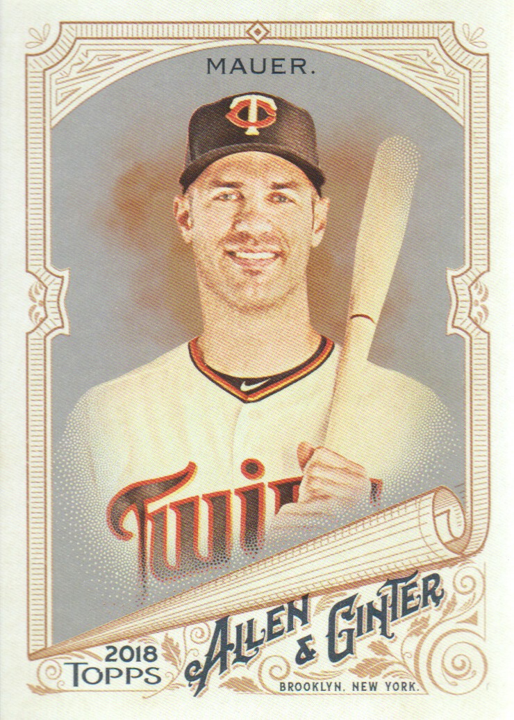 Joe Mauer 2018 Topps Allen & Ginter Glossy Silver #306