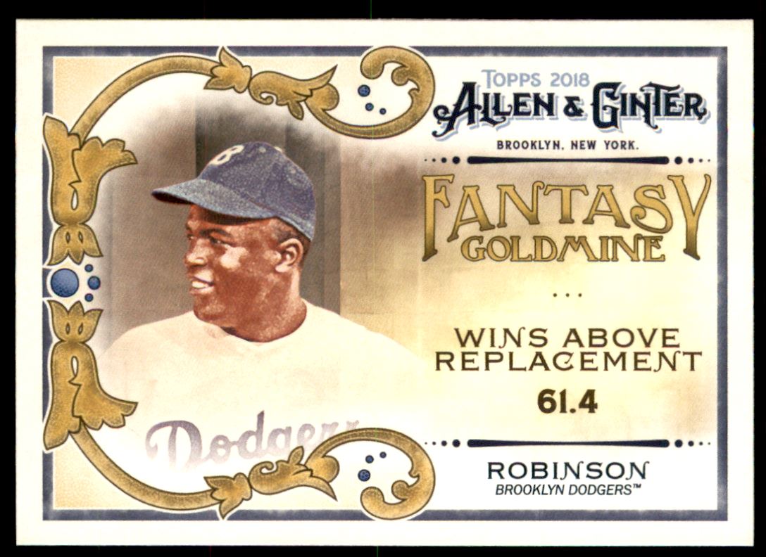 2018 Topps Allen and Ginter Fantasy Goldmine #FG3 Jackie Robinson