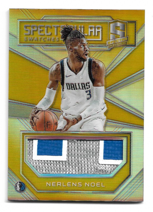 2017-18 Panini Spectra Spectacular Swatches Gold #1 Nerlens Noel