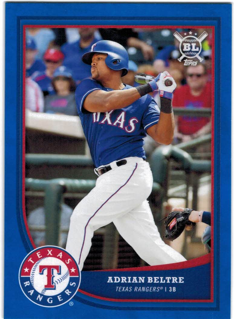 2022 Topps Stadium Club Adrian Beltre #113 Red Foil - Texas