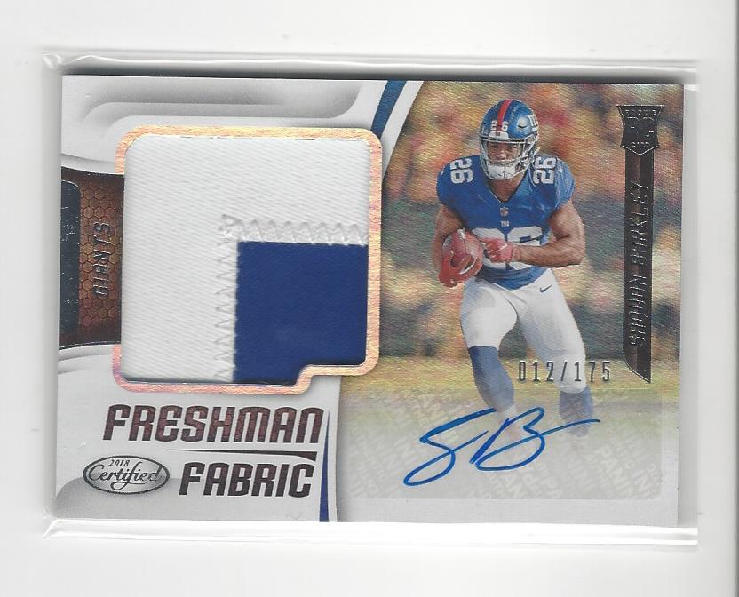 2018 Certified #201 Saquon Barkley RC Rookie AUTOGRAPH ...