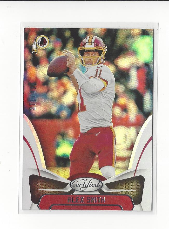 2018 Certified Mirror Silver #77 Alex Smith