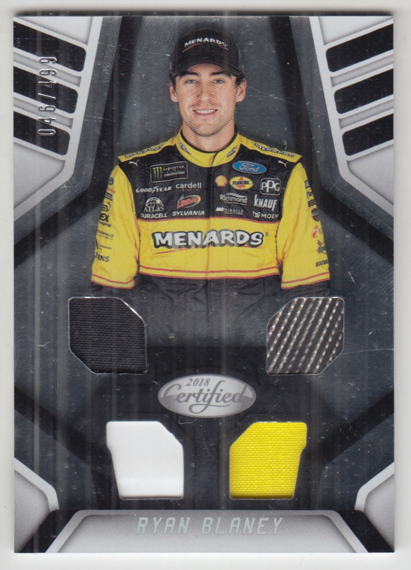 2018 Certified Complete Materials #5 Ryan Blaney/499