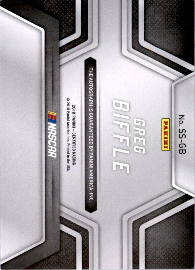 2018 Certified Signing Sessions #8 Greg Biffle/199 back image