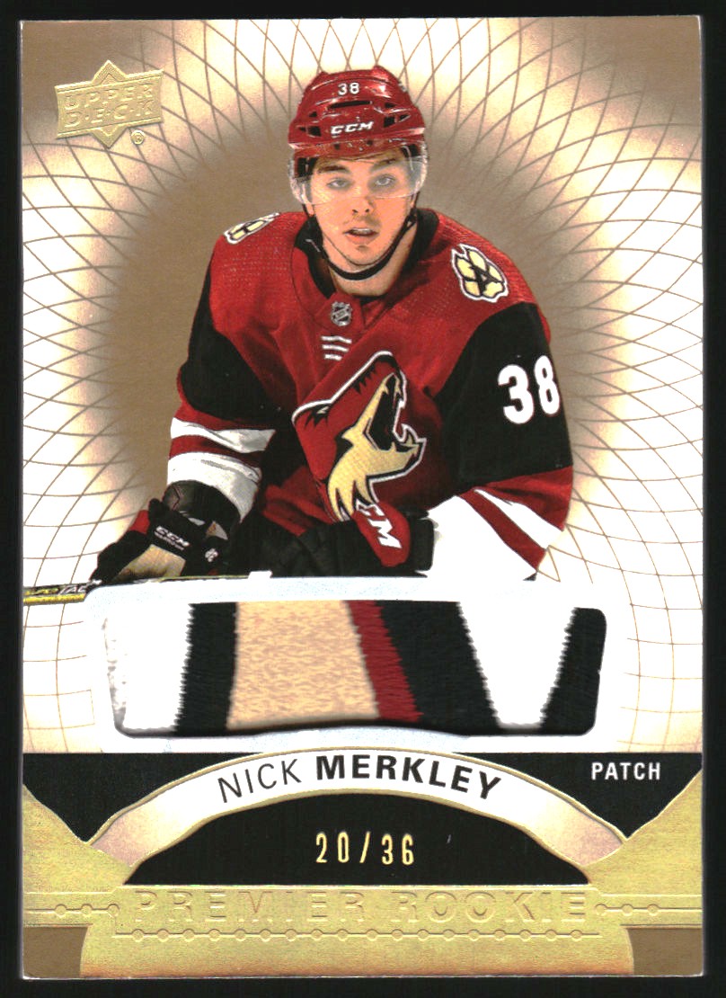2017-18 Upper Deck Premier Jerseys Premium Materials #59 Nick Merkley/36