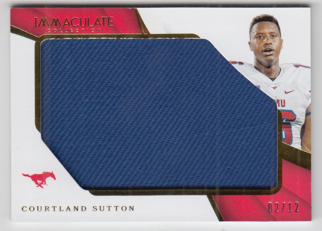 2018 Immaculate Collection Collegiate Rookie Premiere Player Caps #11 Courtland Sutton/12
