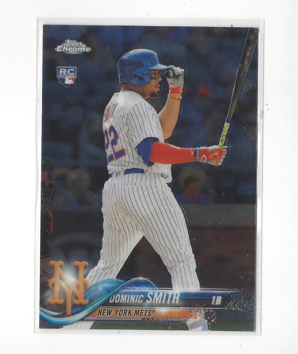 2018 Topps Chrome #162 Dominic Smith RC