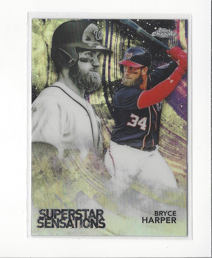 2018 Topps Chrome Superstar Sensations Refractors #SS4 Bryce Harper