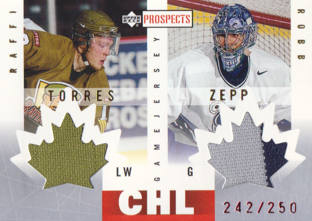2000-01 UD CHL Prospects Game Jerseys #TZ R.Torres/R.Zepp