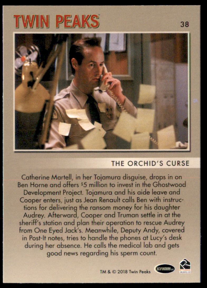 2018 Rittenhouse Twin Peaks #38 The Orchid's Curse back image