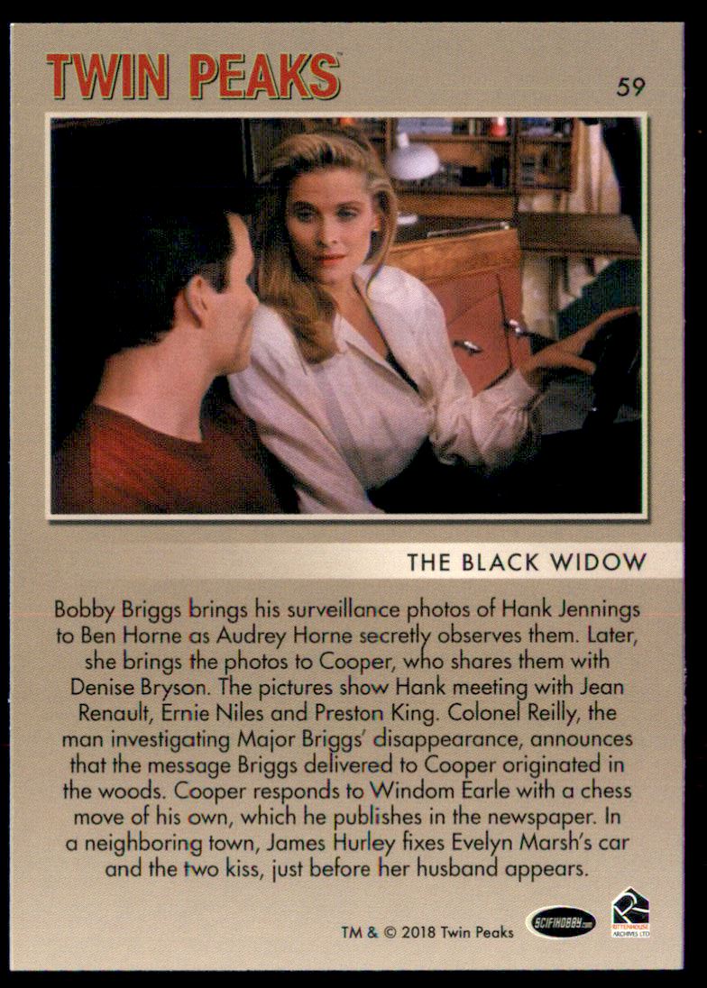2018 Rittenhouse Twin Peaks #59 The Black Widow back image