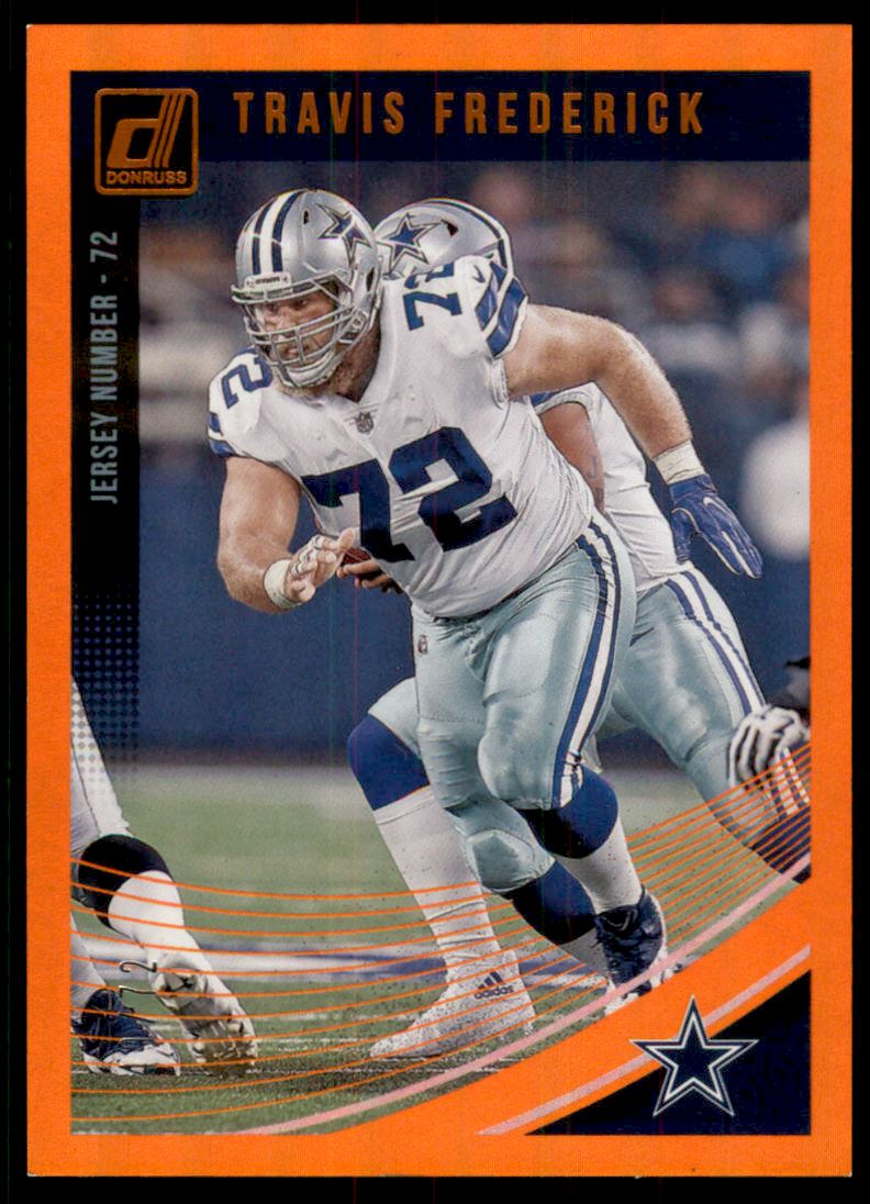 2018 Donruss Jersey Number #82 Travis Frederick/72 - NM-MT