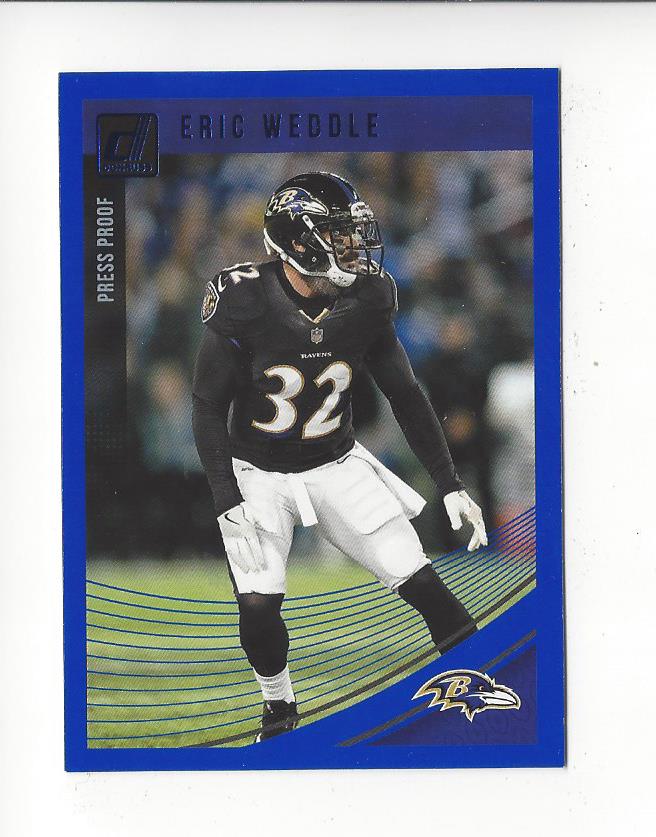 2018 Donruss Press Proof Blue #25 Eric Weddle