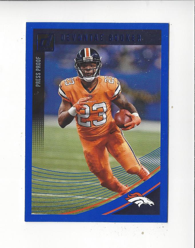 2018 Donruss Press Proof Blue #90 Devontae Booker