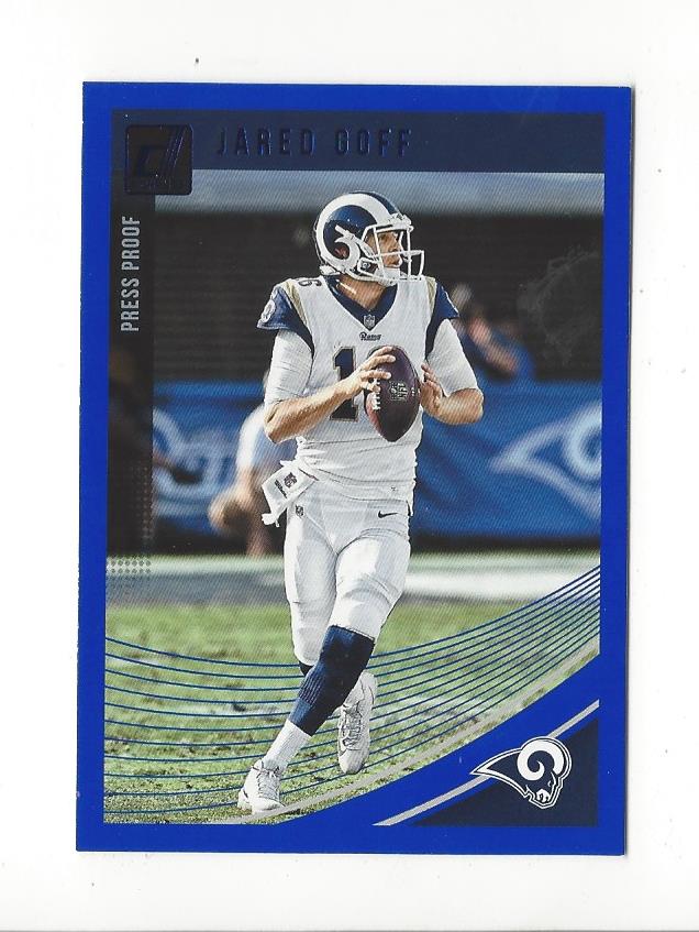 2018 Donruss Press Proof Blue #147 Jared Goff