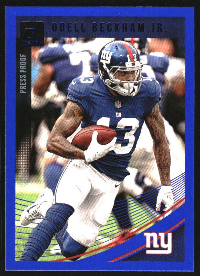 2018 Donruss Press Proof Blue #202 Odell Beckham Jr.
