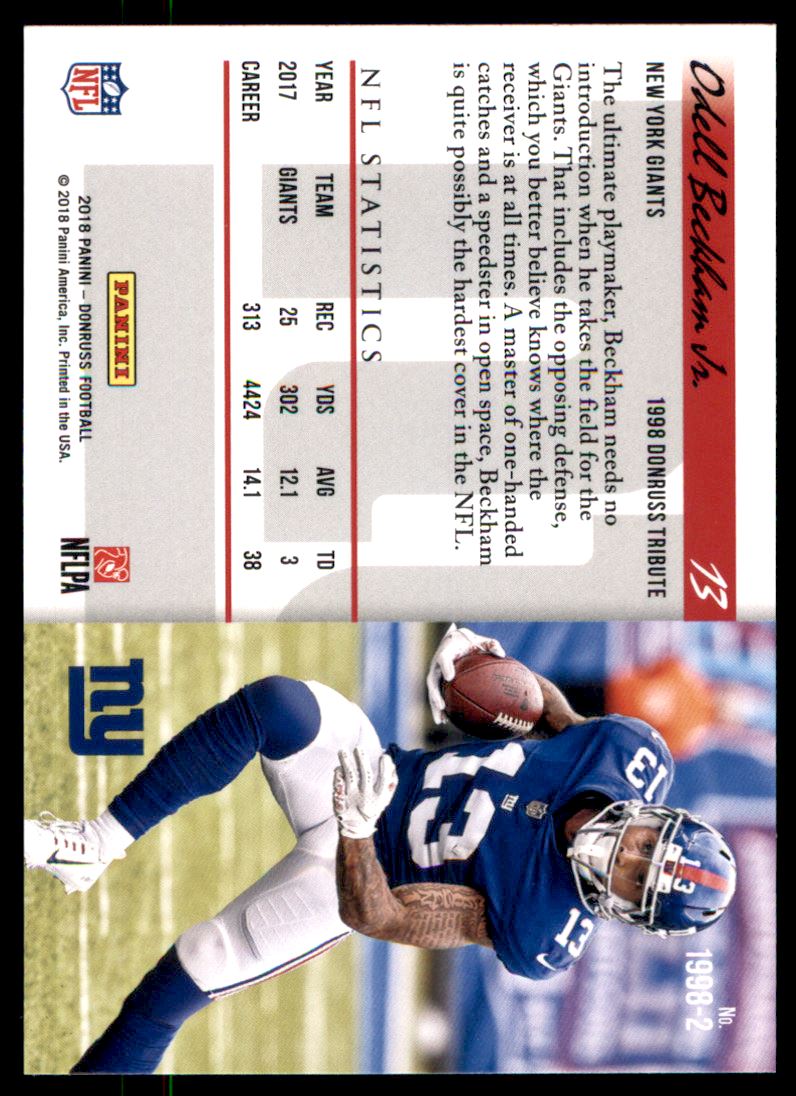 2018 Donruss '98 Tribute #2 Odell Beckham Jr.