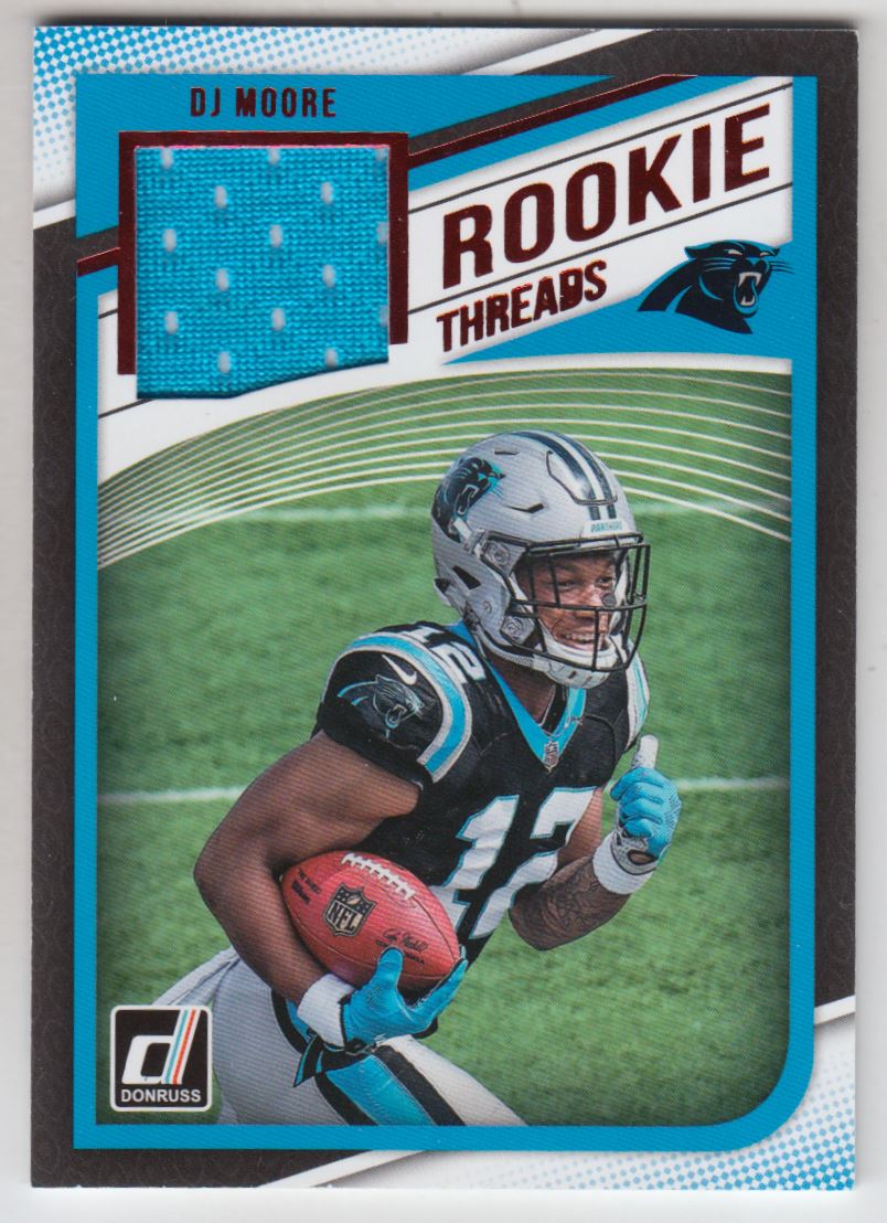 2018 Donruss Rookie Threads Red #16 D.J. Moore - NM-MT