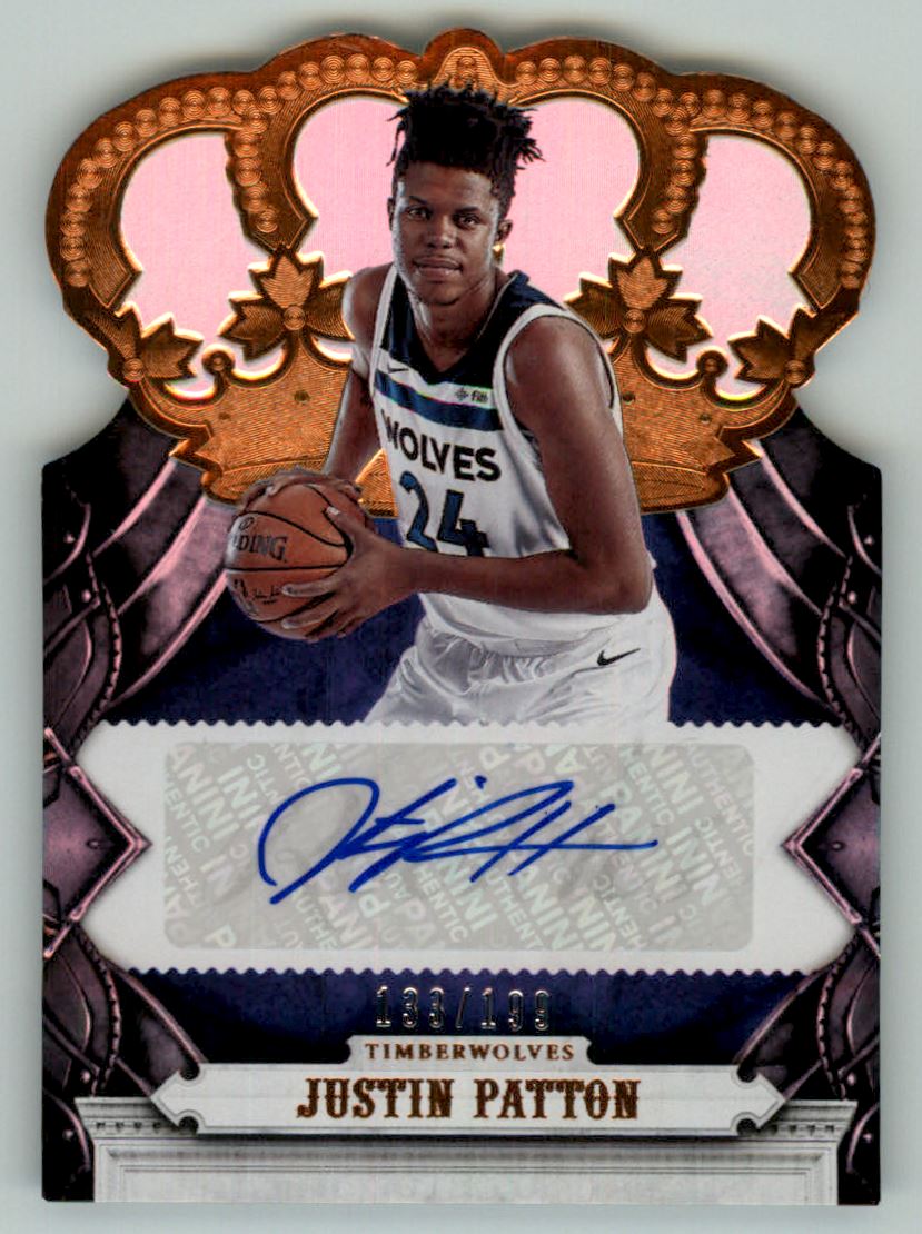 2017-18 Crown Royale Crown Autographs Rookies #12 Justin Patton