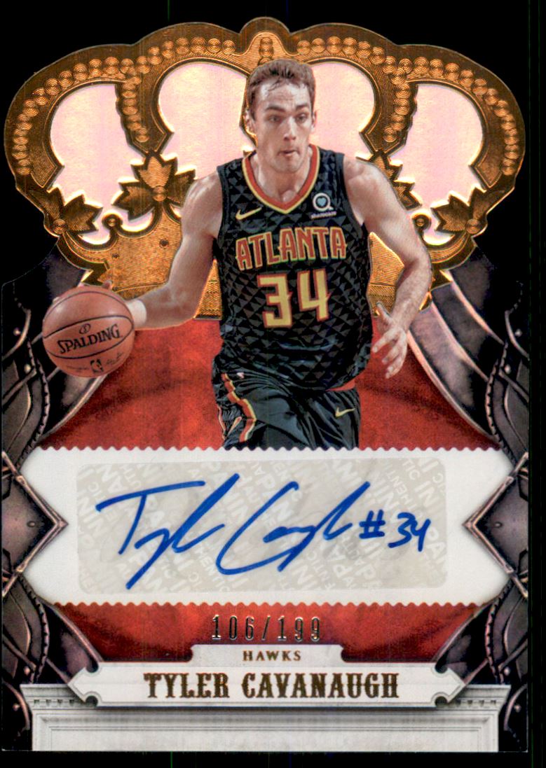 2017-18 Crown Royale Crown Autographs Rookies #21 Tyler Cavanaugh