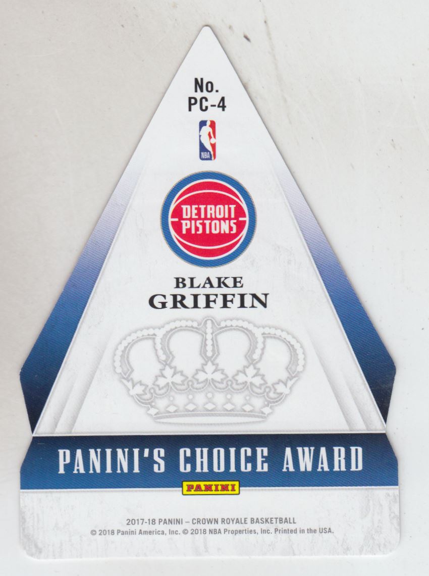 2017-18 Crown Royale Panini's Choice #4 Blake Griffin
