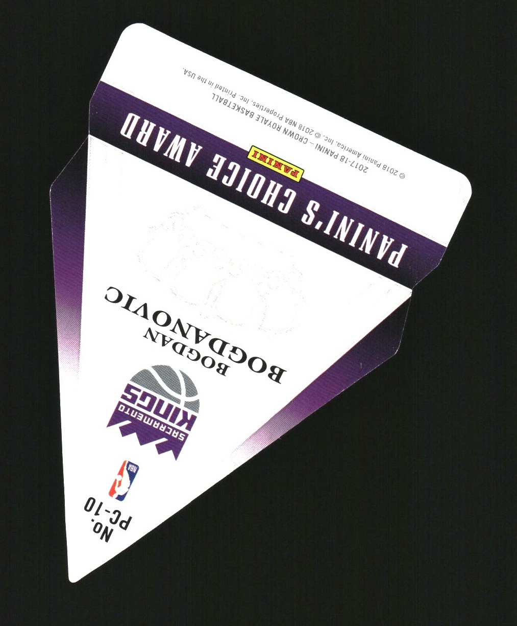 2017-18 Crown Royale Panini's Choice #10 Bogdan Bogdanovic