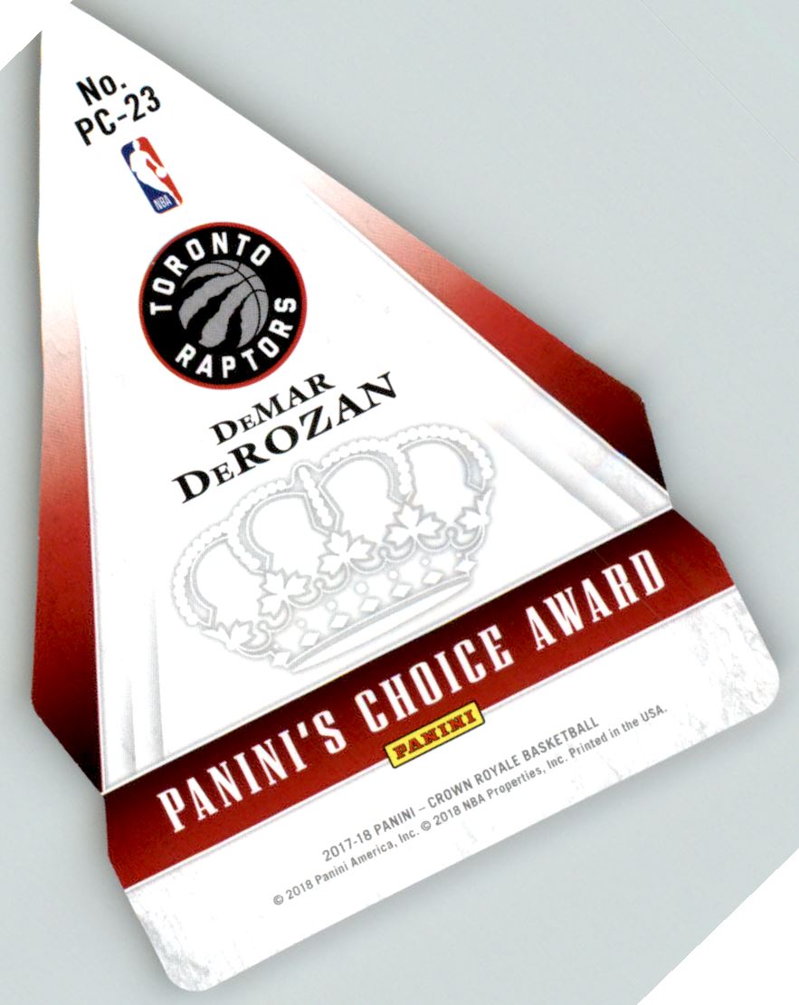 2017-18 Crown Royale Panini's Choice #23 DeMar DeRozan