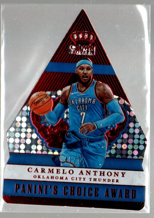 2017-18 Crown Royale Panini's Choice Red #9 Carmelo Anthony
