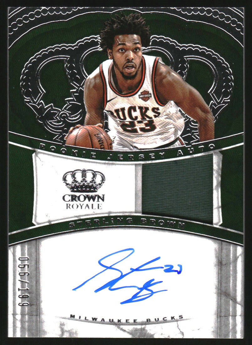 2017-18 Crown Royale Rookie Jersey Autographs #36 Sterling Brown