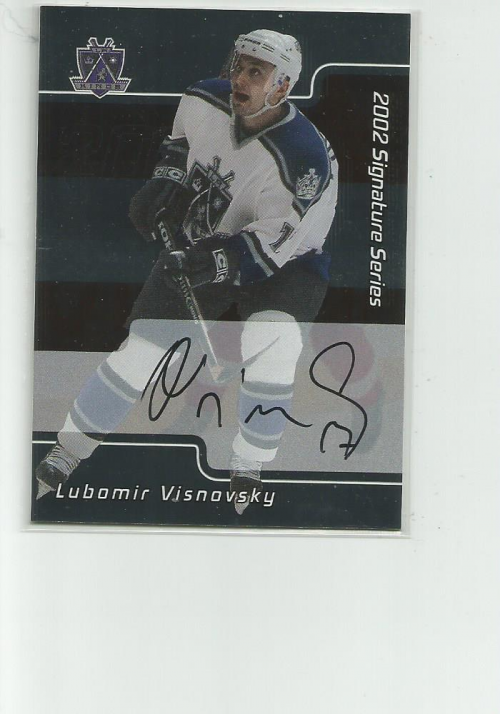 2001-02 BAP Signature Series Autographs #107 Lubomir Visnovsky