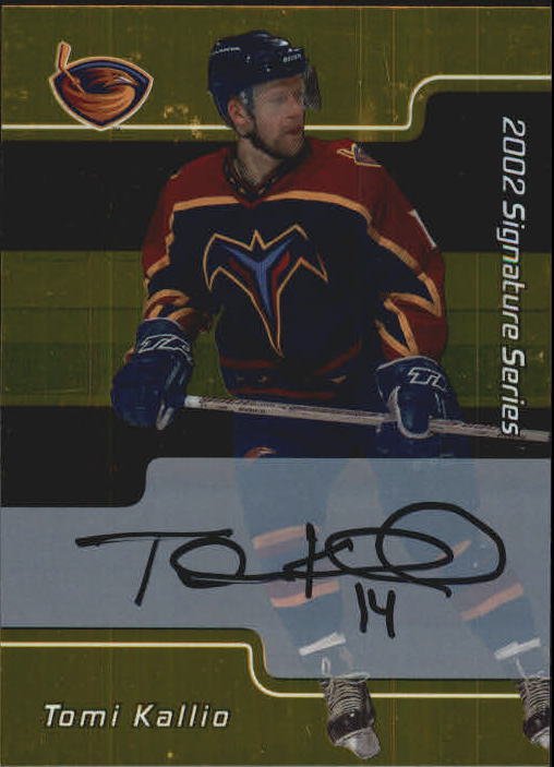 2001-02 BAP Signature Series Autographs Gold #65 Tomi Kallio