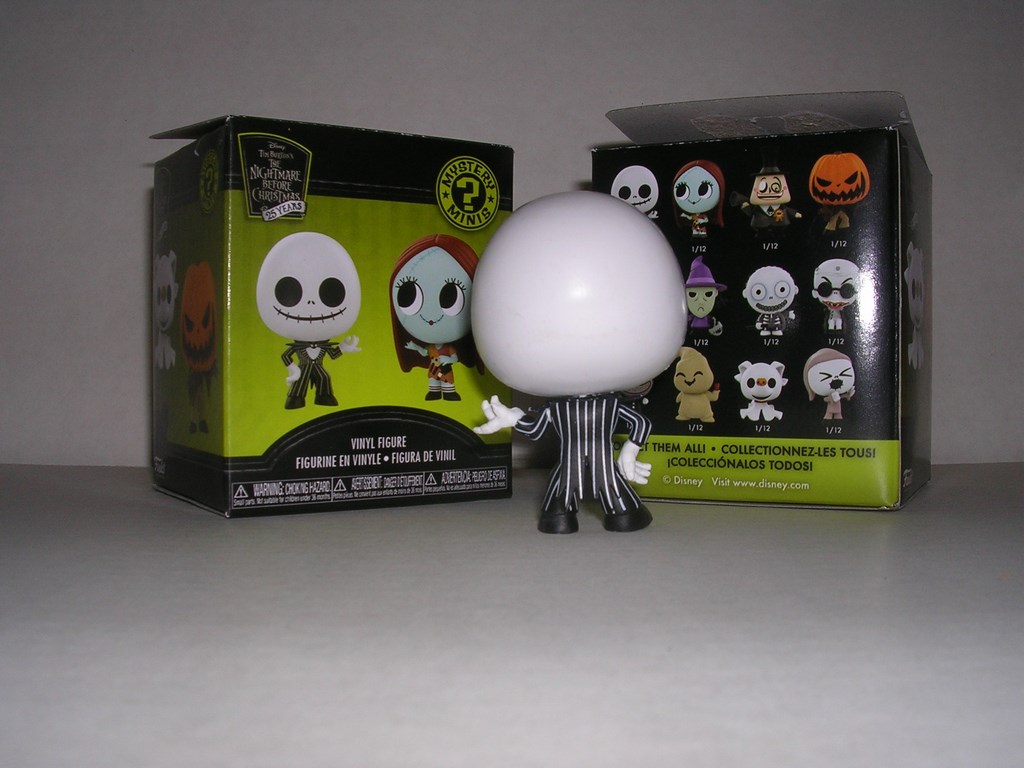 2018 Funko Mystery Minis The Nightmare Before Christmas 25th Anniversary #NNO Jack Skellington back image