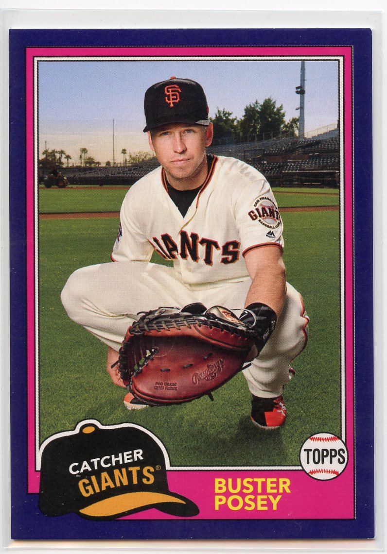 2018 Topps Archives Purple #205 Buster Posey